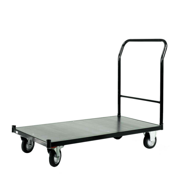 Raktári szállítókocsi 500 kg-os teherbírással - FEKETE