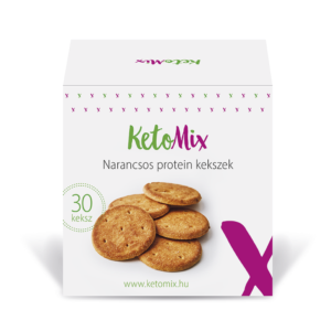 Narancsos protein keksz (30 darab) - Proteindús ételek KETOMIX