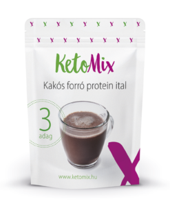 Forró fehérje kakaó 90 g (3 adag) - Proteindús ételek KETOMIX