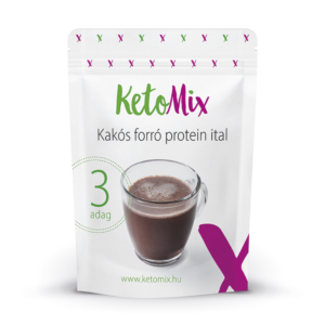 Forró fehérje kakaó 90 g (3 adag) - Proteindús ételek KETOMIX