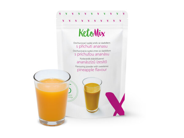 Koktél ízesítő - ananász - 45 g - Proteindús ételek KETOMIX
