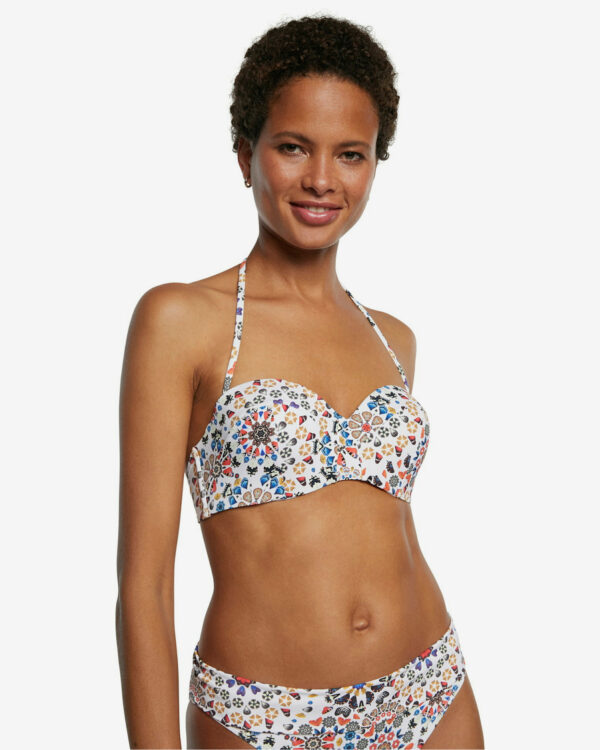 Desigual Bahamas Fürdőruha felső Fehér - M - Desigual✅