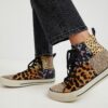 Desigual barna  boka tornacipő Beta Animal Print - 41 - Desigual✅
