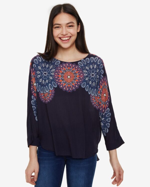 Desigual Blassidy Top Kék - XS - Desigual✅