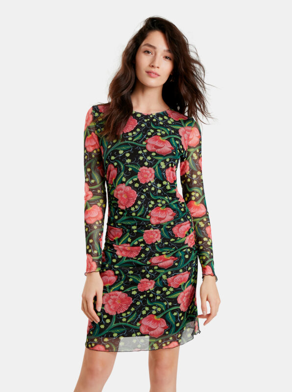 Desigual fekete ruha Roiane - XS - Desigual✅