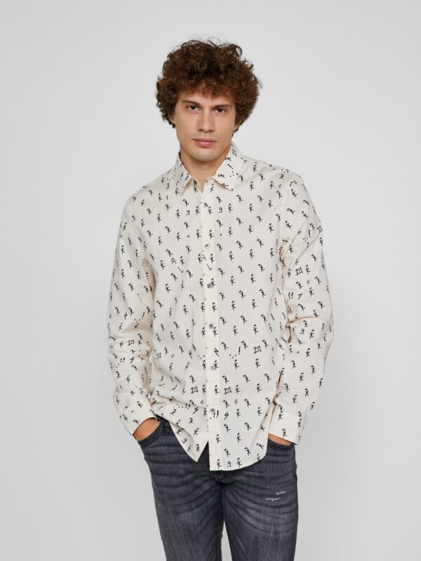 Desigual Férfi ing  fehér - XXL - Desigual✅