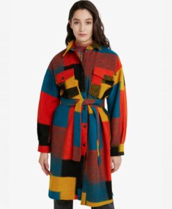 Desigual Nôi kabát  piros - XL - Desigual✅