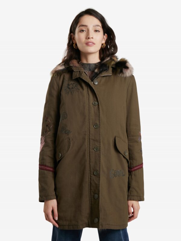 Desigual Nôi parka khaki  Chaq - XL - Desigual✅
