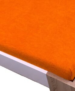 Homa frottír gumis lepedő narancssárga 60x120cm