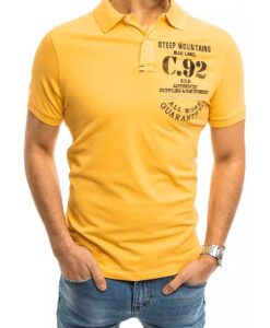 sárga póló nyomtatással✅ - Basic