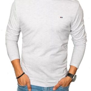 szürke-fehér póló hosszú ujjú✅ - Basic