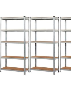 !!! Akció !!! Akciós csomag:  3 × Horganyzott acél Salgó polc 2000 × 900 × 400mm 5 polccal !!!