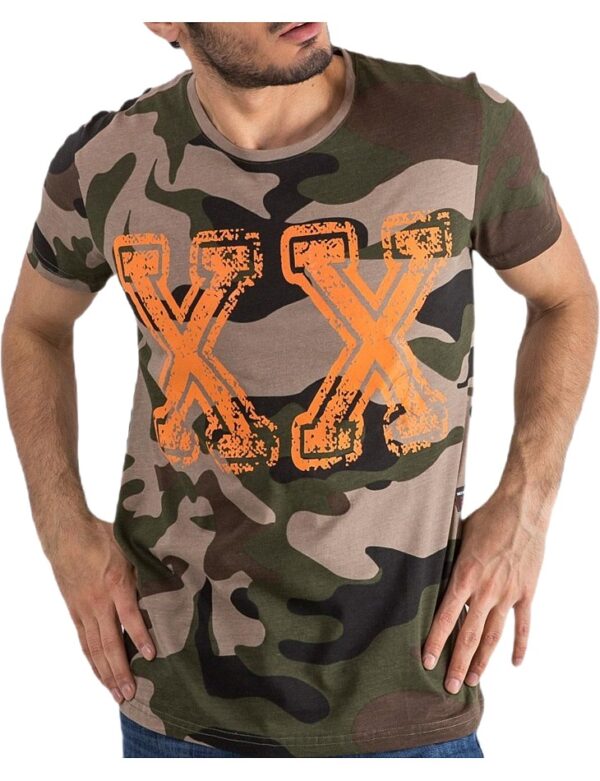 Bézs férfi camo póló✅ - MECHANICH