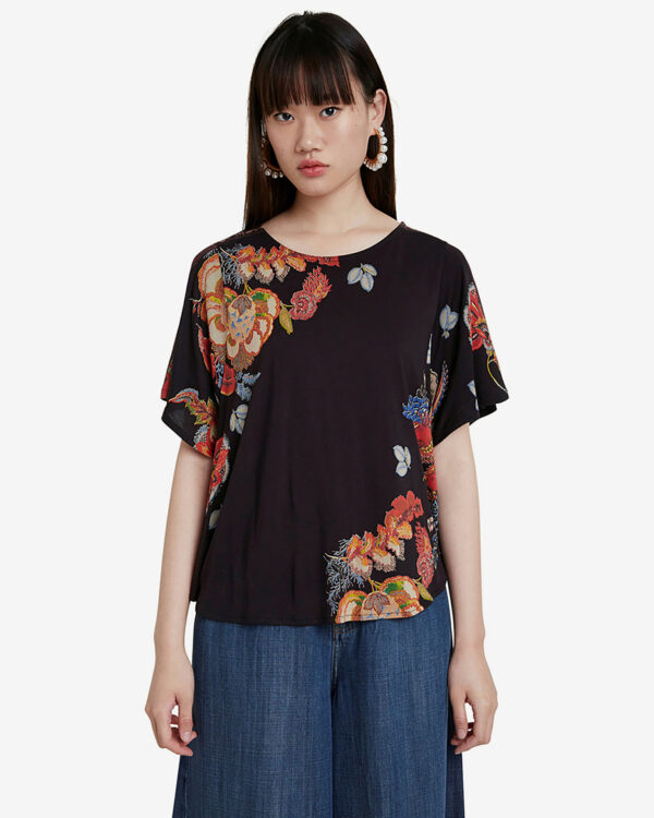 Desigual fekete póló Gabi - XS - Desigual✅