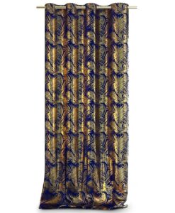 AmeliaHome Velvet Golden Leaves függöny