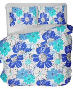 Pamut ágynemű ADONCIA BLUE 3 részes 140X200cm