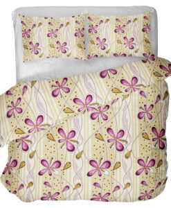 Pamut ágynemű AURORA CREME 3 részes 140X200cm