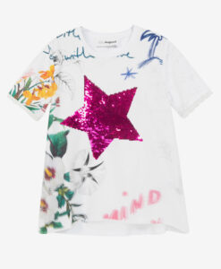 Desigual fehér lányos póló TS Amparo - 7/8 - Desigual✅