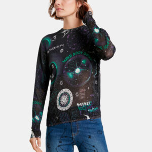 Desigual fekete könnyű pulóver Toronto - XXL - Desigual✅