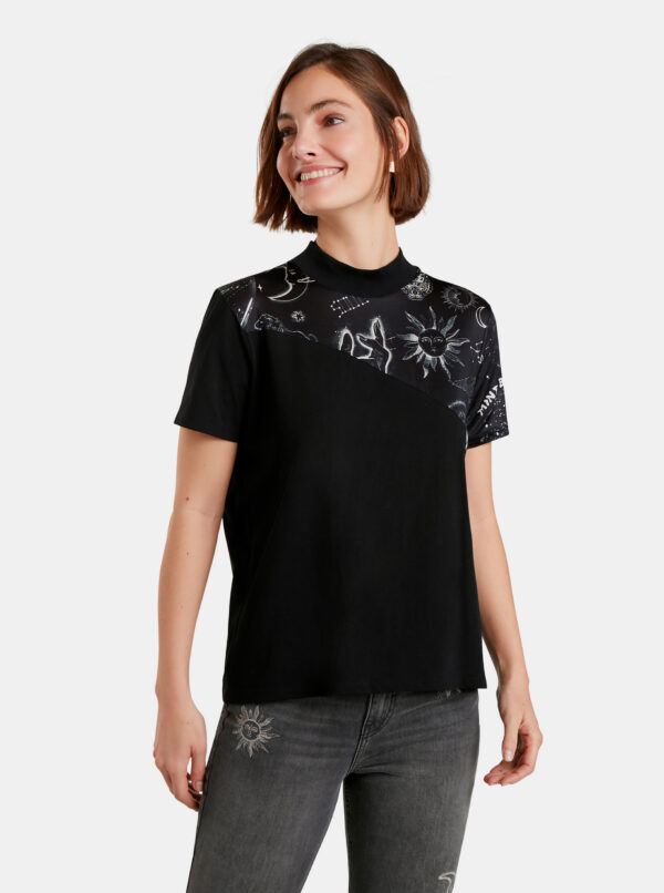 Desigual fekete póló Grace Hopper – XL – Desigual✅