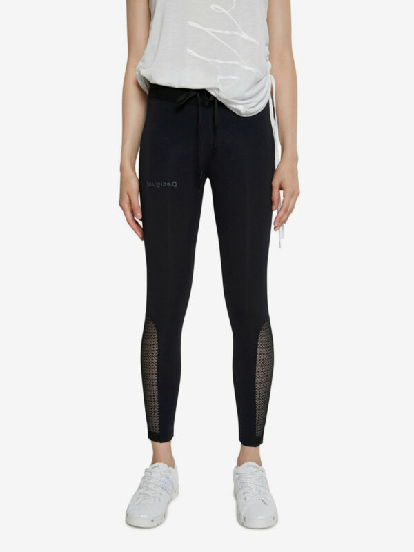 Desigual fekete sport leggings Legging Desagujado - S - Desigual✅