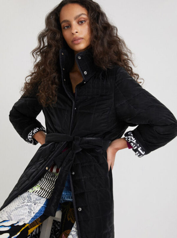 Desigual fekete téli steppelt kabát Desigual Granollers – XL – Desigual✅
