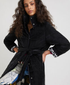 Desigual fekete téli steppelt kabát Desigual Granollers - XL - Desigual✅