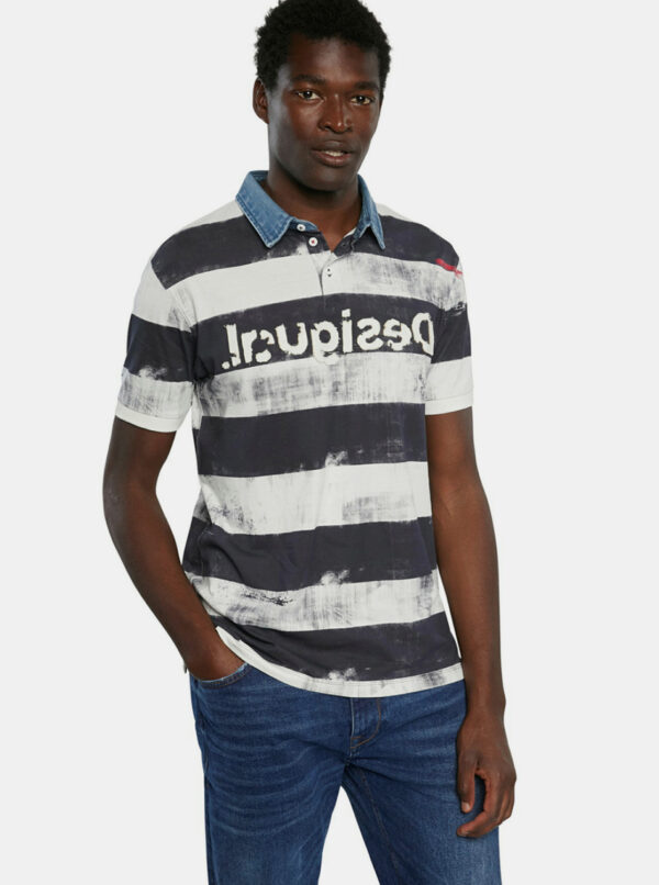 Desigual férfi póló TS Julien logóval – L – Desigual✅