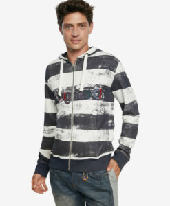 Desigual férfi pulóver Sweat Jabal csuklyával - S - Desigual✅