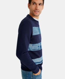 Desigual kék férfi pulóver Fede - XL - Desigual✅