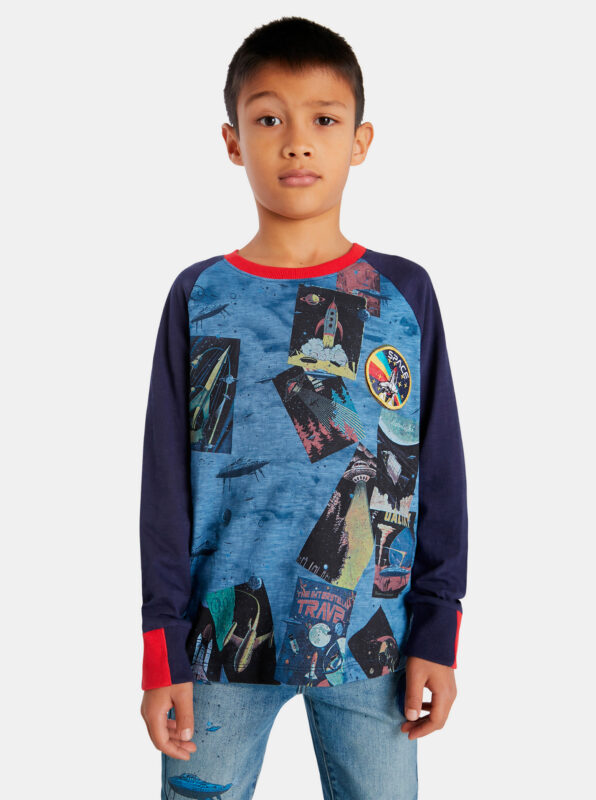 Desigual kék fiús póló Space - 122-128 - Desigual✅