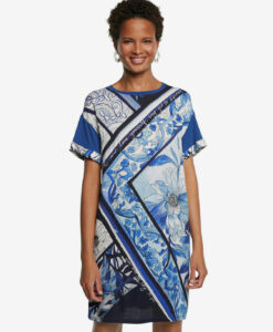 Desigual kék ruha Vest Solimar - XS - Desigual✅