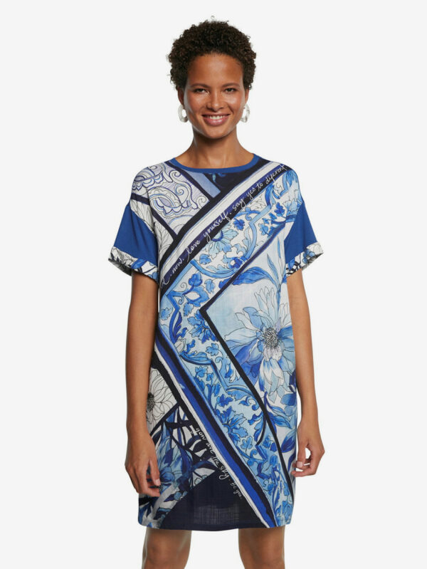 Desigual kék ruha Vest Solimar - XS - Desigual✅