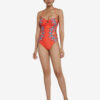 Desigual piros darab fürdőruha Biki Waikiki - S - Desigual✅