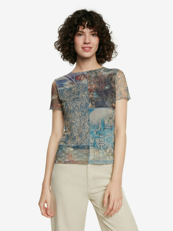 Desigual színes póló TS Ocean - XS - Desigual✅