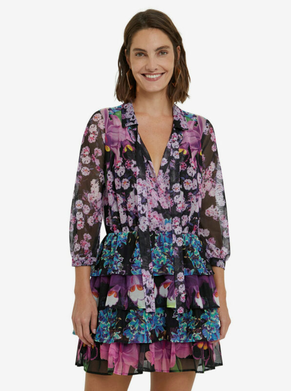 Desigual színes ruha Vest Olimpia - M - Desigual✅
