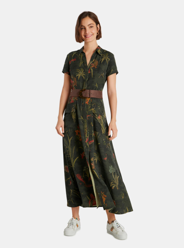 Desigual zöld virágmintás - XS - Desigual✅