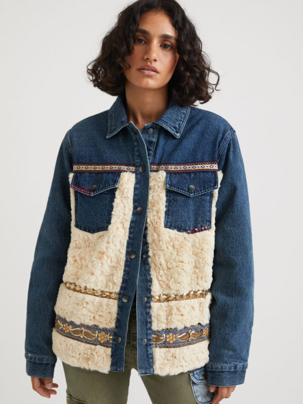 Kék farmerdzseki Desigual Inuit - XL - Desigual✅