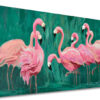 Vászonkép FLAMINGÓK   (müvészi reprodukció)