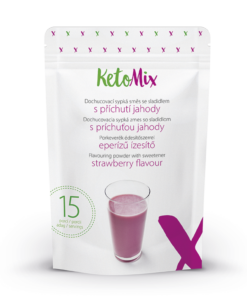Koktél ízesítő – eper - vegán – 45 g - Proteindús ételek KETOMIX