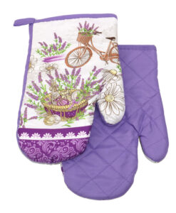 Mágneses konyhai edényfogó kesztyű levendula