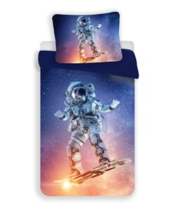 3D ágyneműhuzat 140x200 + 70x90 - Asztronauta