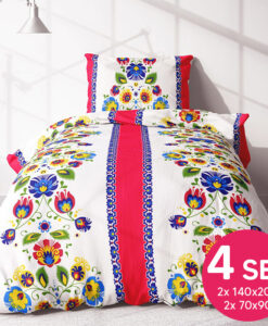 Pamut ágynemű JANE FOLK 4 részes 140X200cm