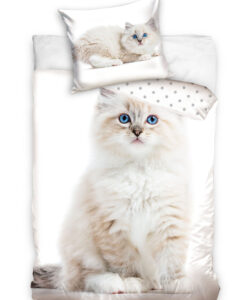 Pamut ágynemű CAT white 140X200cm