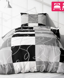 Pamut ágynemű PURA GRAY 4 részes 140x200cm