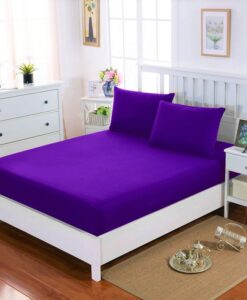 Homa jersey gumis lepedő lila