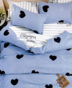 Pamut ágynemű HEART 07 BLUE 140X200cm