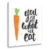 Vászonkép szöveggel You are what you eat (modern vászonképek)