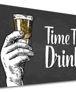 Vászonkép szöveggel Time to drink (modern vászonképek)