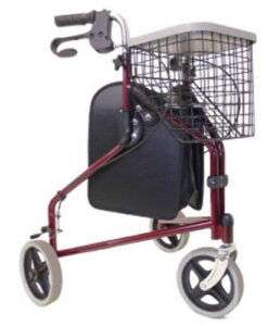 Háromkerekű összecsukható könnyű rollátor